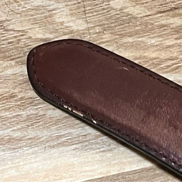 Genuine Leather Braided Belt bonded lacing 34 - Picture 10 of 11